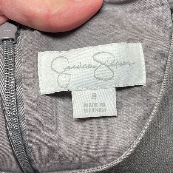 Jessica Simpson Grey Dress, Stretchy, 8 - Picture 5 of 8